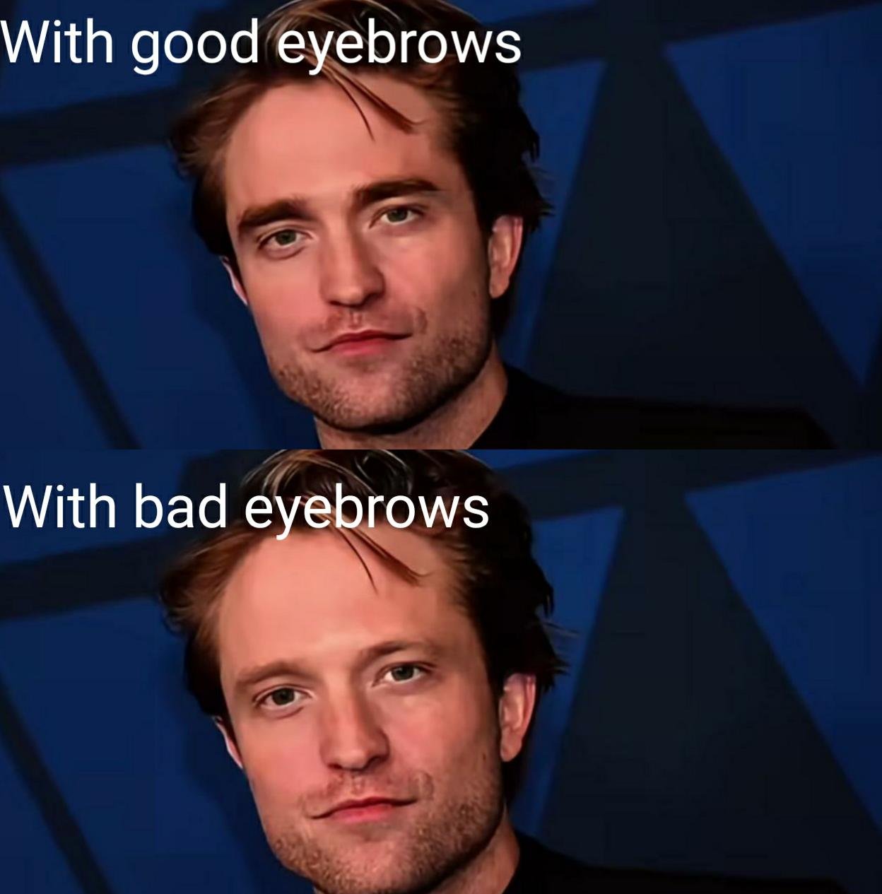 Eyebrows difference