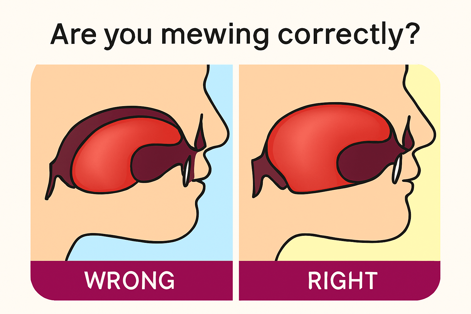 Correct mewing technique